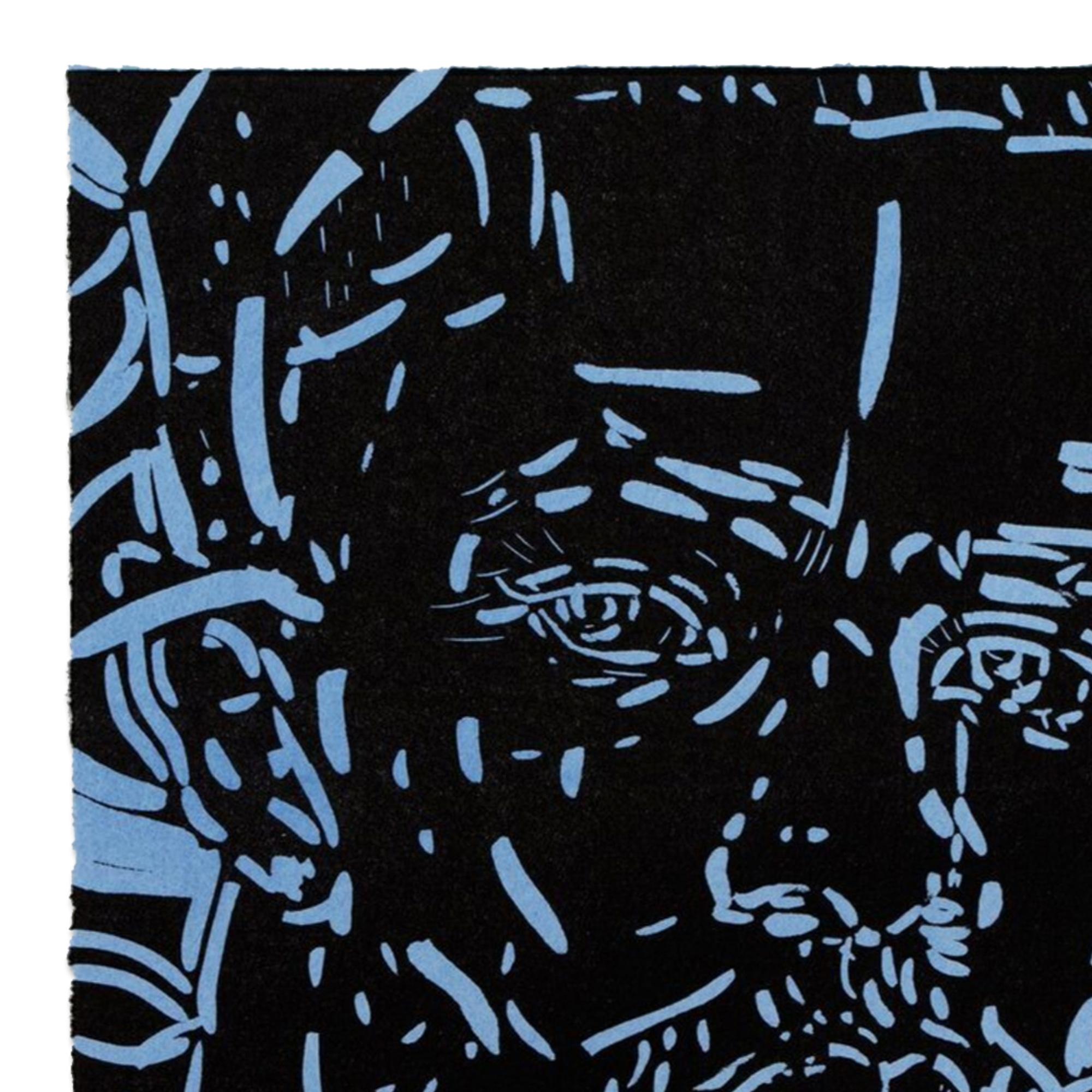 Elizabeth Peyton, Frank Ocean - Linocut on Colored Paper, Signed Print For Sale 1