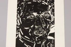 Elizabeth Peyton, Frederick Douglass - Linogravure signée