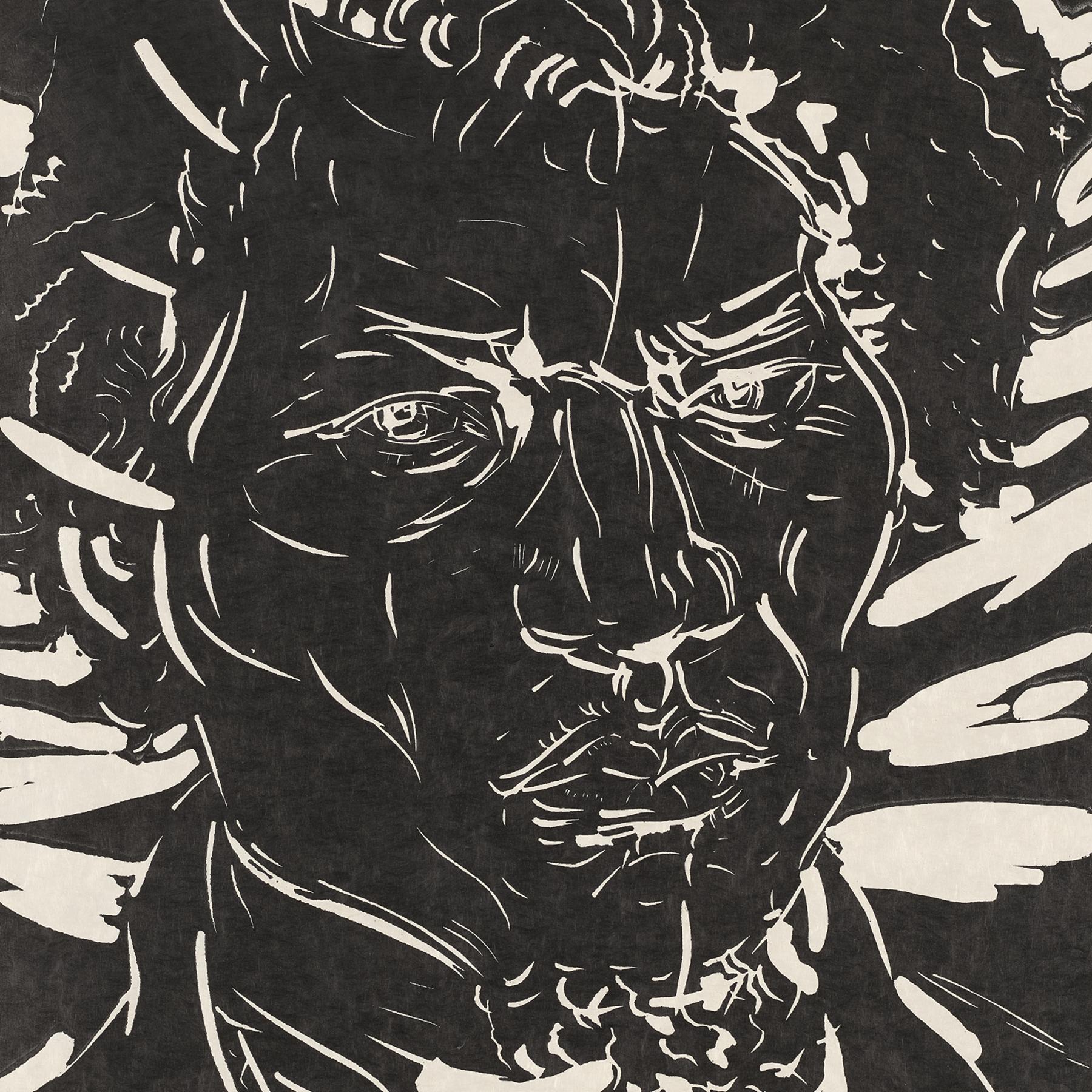 Elizabeth Peyton, Frederick Douglass – signierter Linolschnittdruck, Pop Art, Porträt im Angebot 1