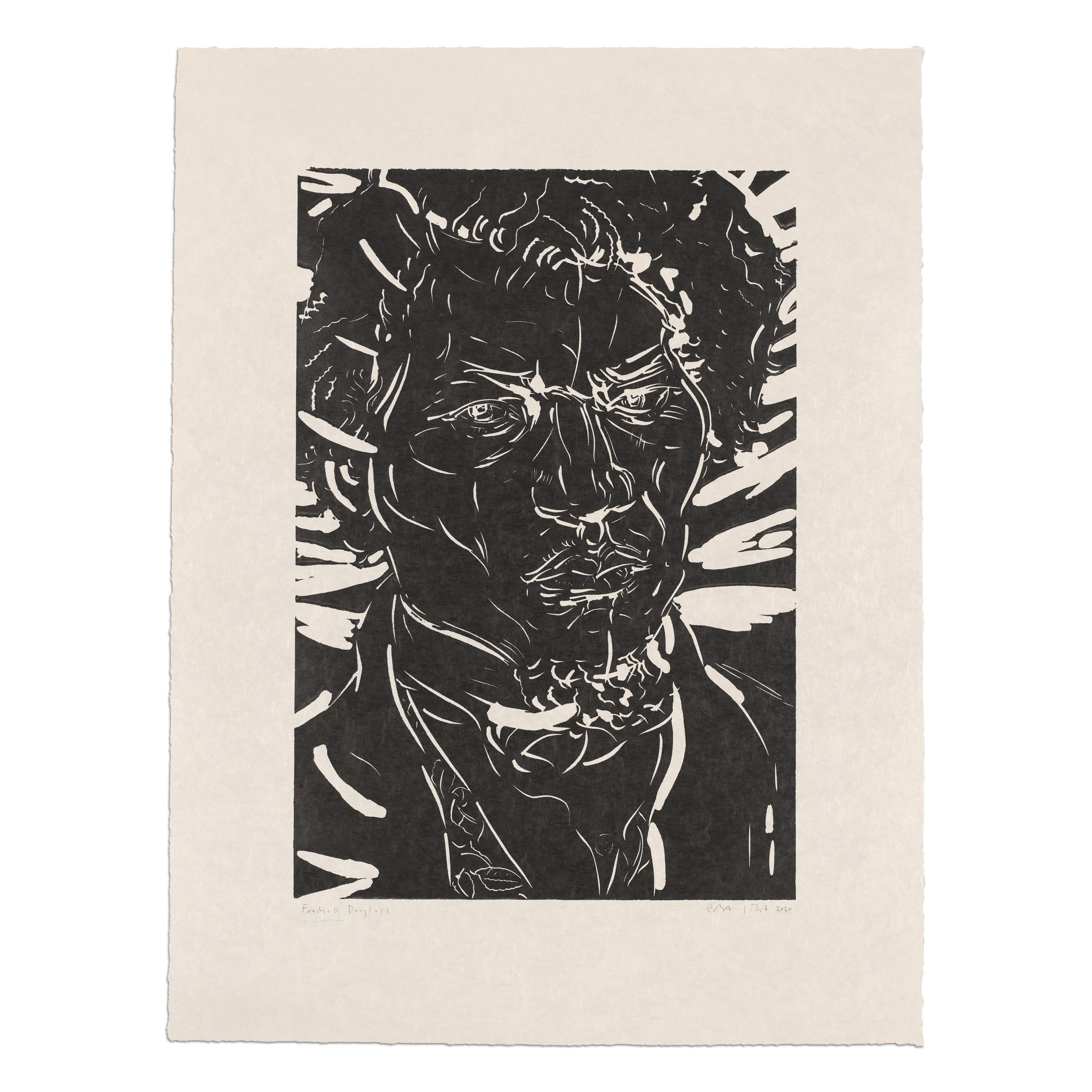 Elizabeth Peyton (American, b. 1965)
Frederick Douglass, 2023
Medium: Linocut print on Japan paper
Dimensions: 61 x 46 cm
Edition of 30: Hand-signed, numbered, titled and dated
Condition: Mint