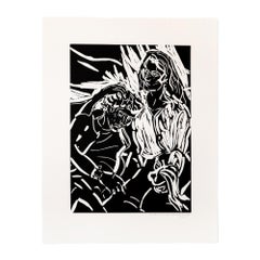 Elizabeth Peyton, Lou Reed + Rachel -Linocut, 2017, Stampa firmata, Contemporanea