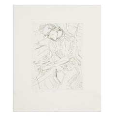Elizabeth Peyton, Portrait of Alexander Tovborg - Etching, Signed Print
