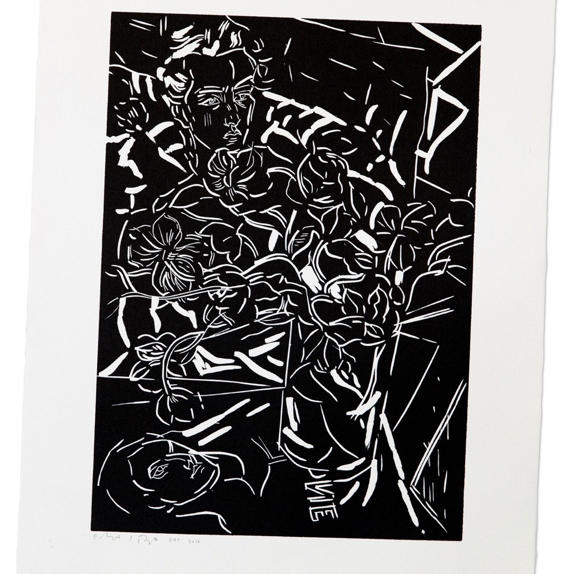 Elizabeth Peyton, Natura morta - Linocut, Arte contemporanea, Stampa firmata in vendita 3