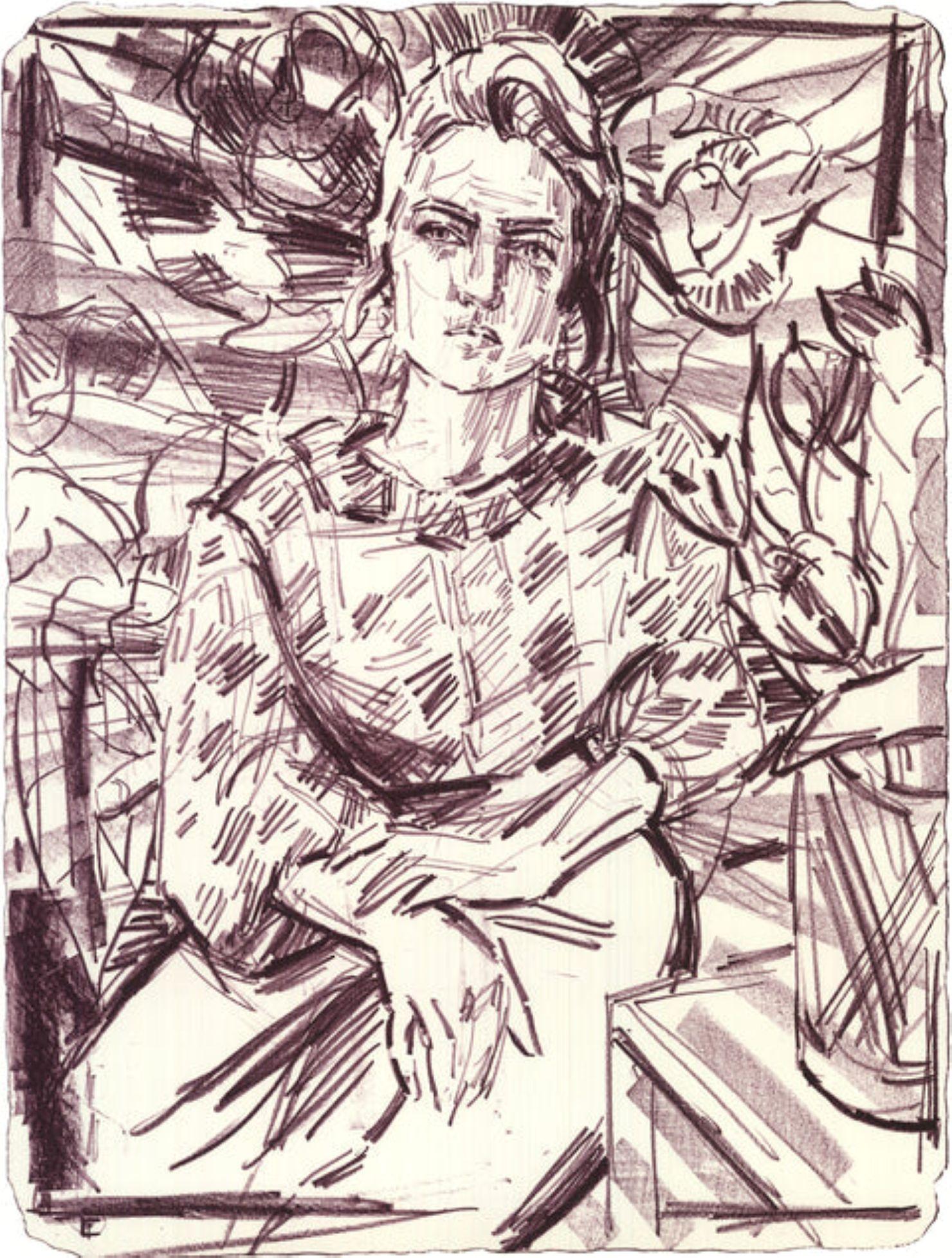 Emmelyn Butterfield-Rosen By Elizabeth Peyton For Sale 3