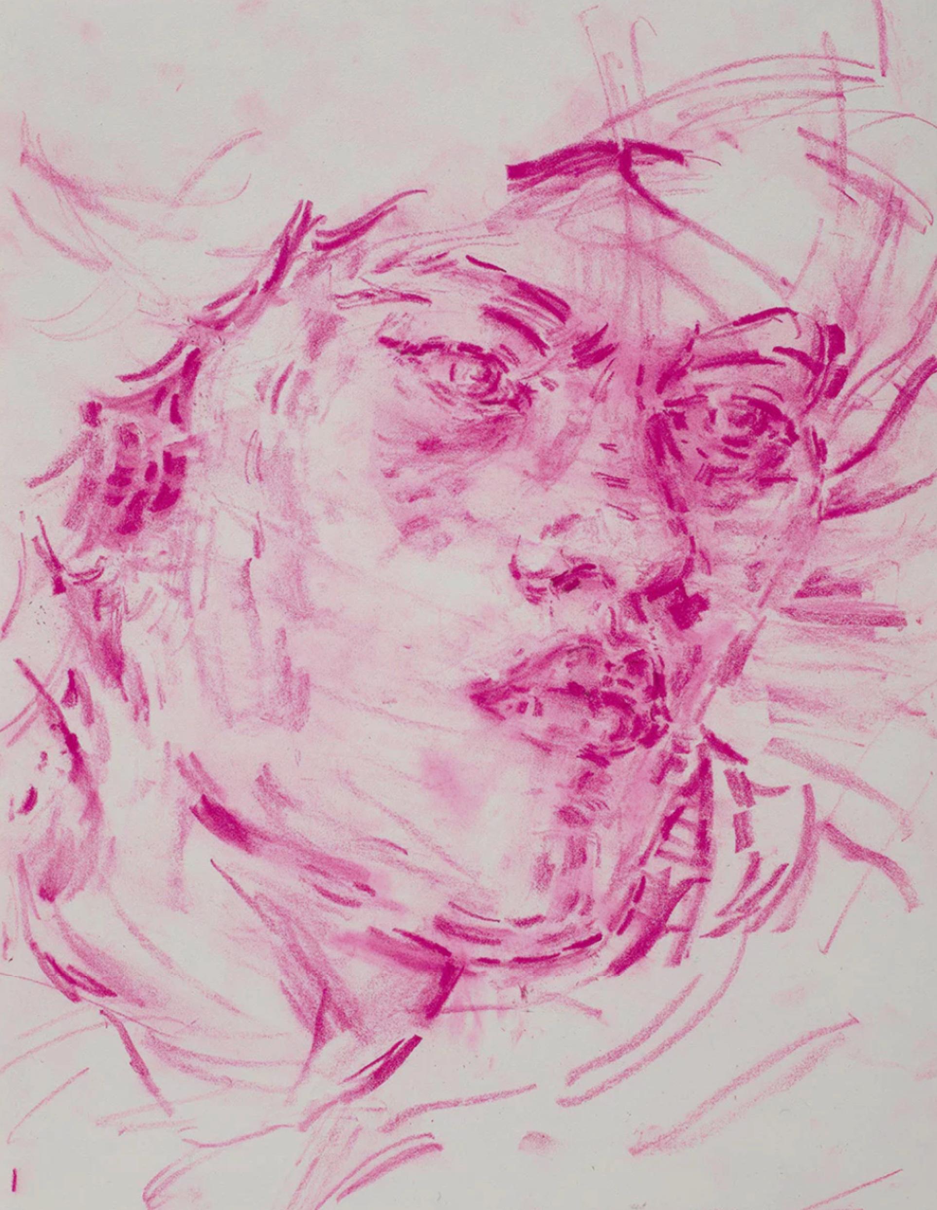 Elizabeth Peyton Figurative Print - Mai (Afterlife) after Sir Joshua Reynolds' Portrait of Mai (Omai)