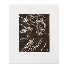 Porträt von David Bowie, zeitgenössische Kunst, figurativer Maler