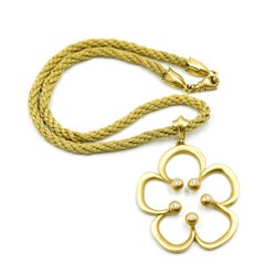Elizabeth Rand Diamond Flower Necklace