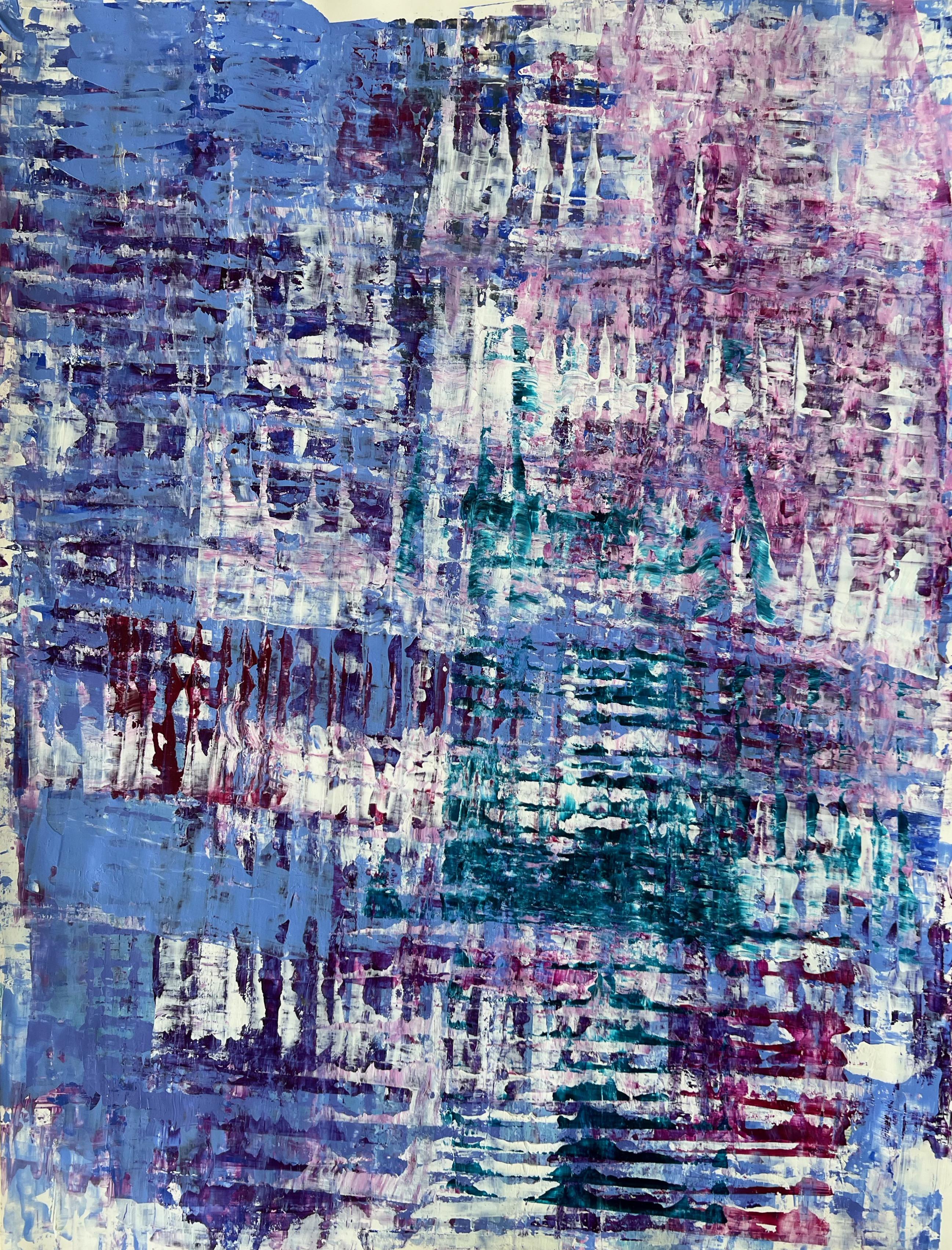 Elizabeth Sheppell Abstract Painting – Violette Schichten