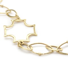 Elizabeth Showers Maltese Cross Handmade Necklace 18 Karat Yellow Gold