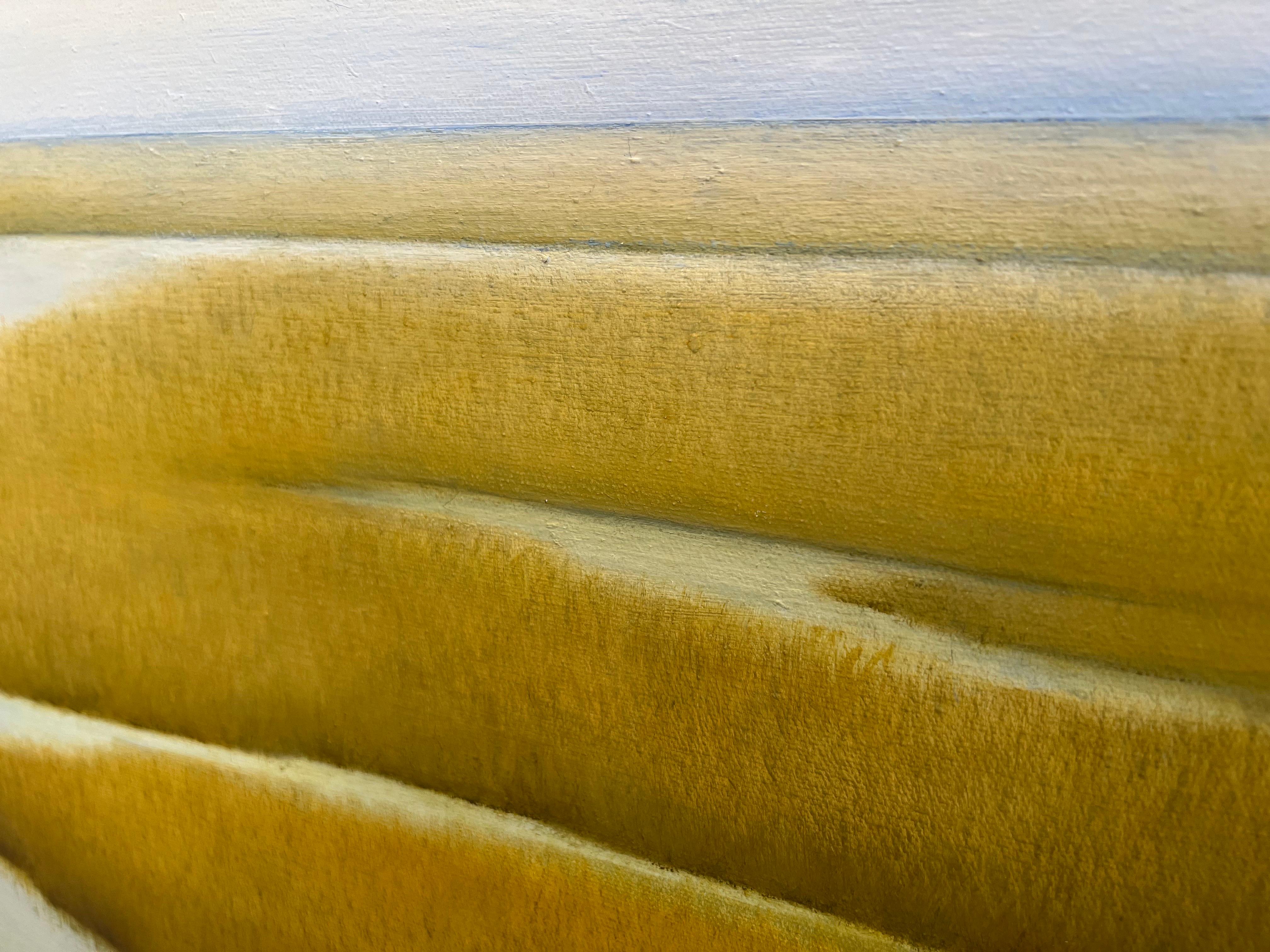 Causeway d'Elizabeth Stockton, grande peinture de paysage contemporain vertical 4