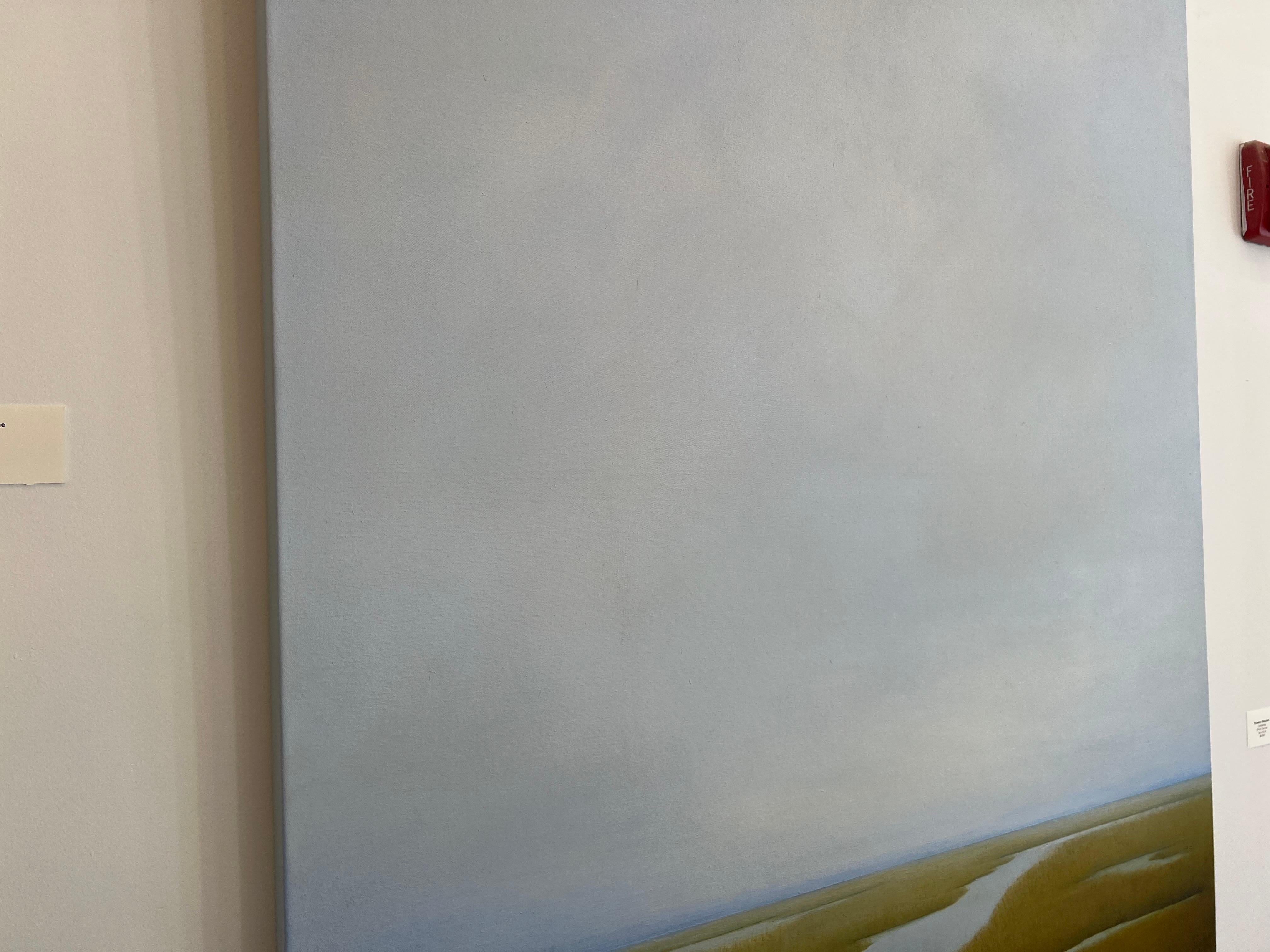 Causeway d'Elizabeth Stockton, grande peinture de paysage contemporain vertical 6