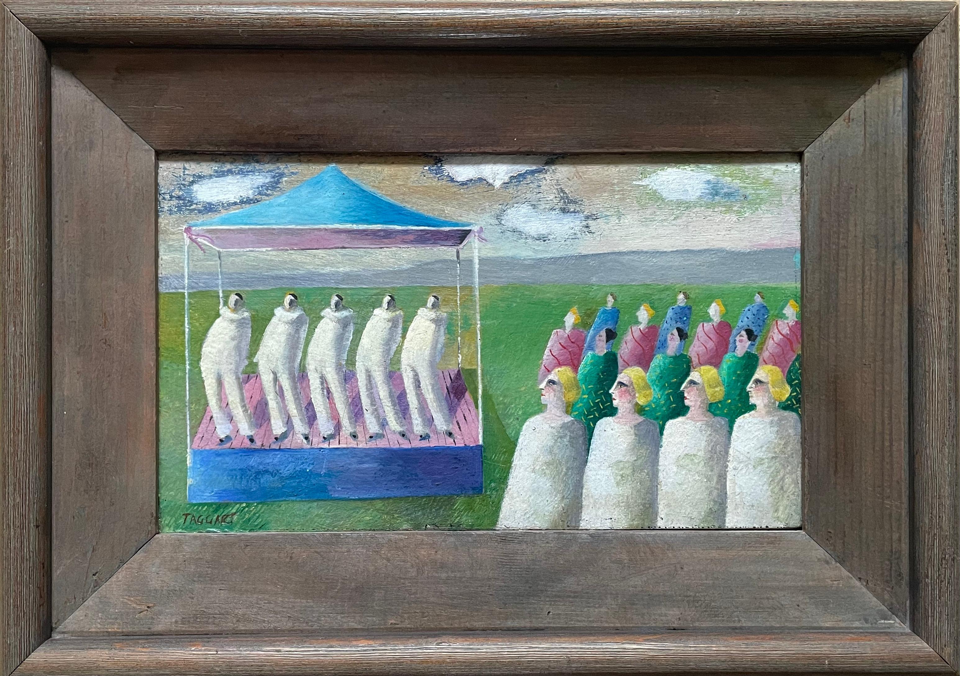 Elizabeth Taggart - 20th Century British Painting - An Outside Performance For Sale 3