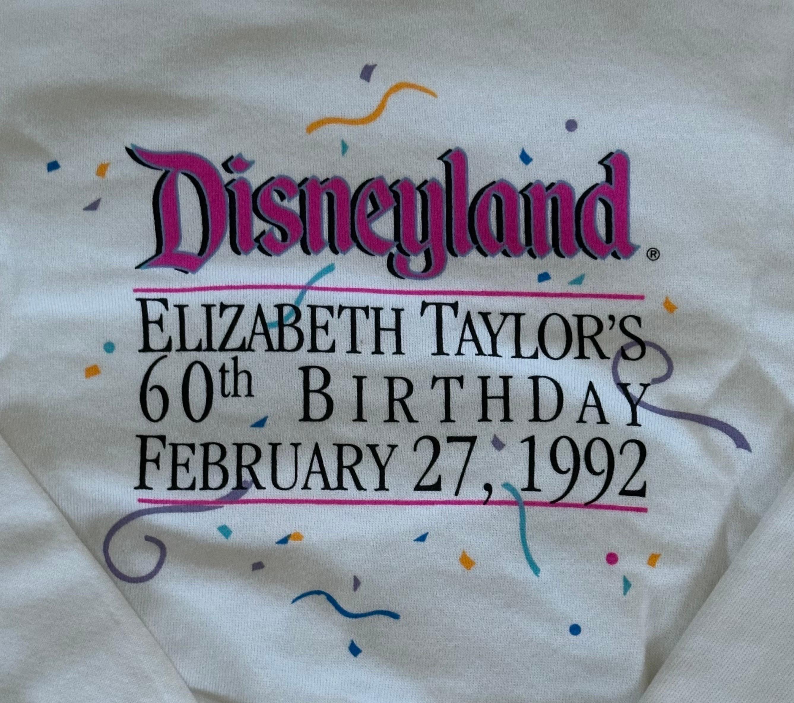 Elizabeth Taylor 60th Birthday Party at Disneyland Resort Goodie Bag - Rare 1992 For Sale 4