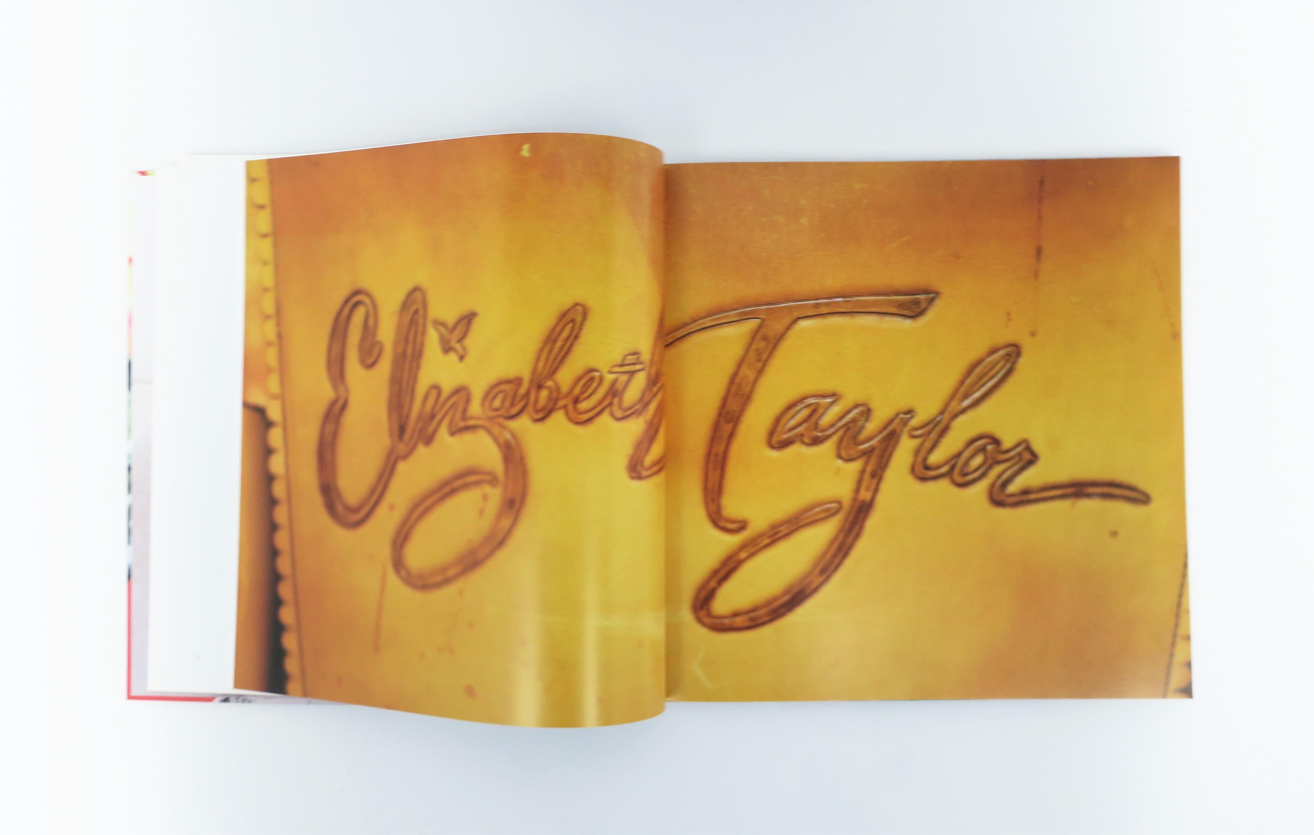 Italian Andy Warhol Elizabeth Taylor Coffee Table Book, Signed