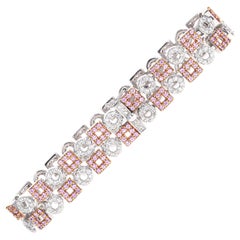 Elizabeth Taylor, House of Taylor Diamond and Pink Sapphire Tennis Bracelet