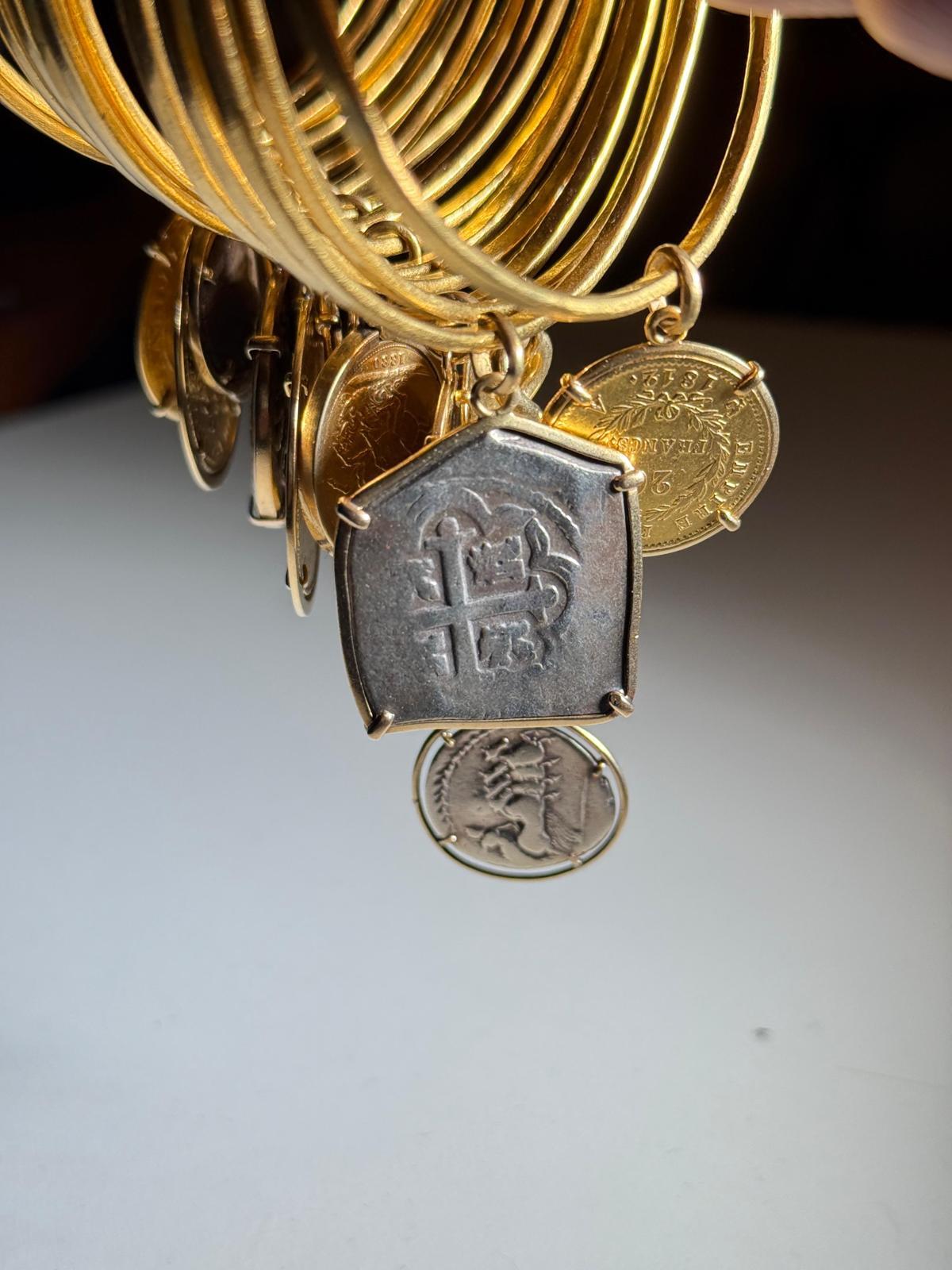 Mid-20th Century Elizabeth Taylor's Personal Gold Charm Bracelets 1960s For Sale