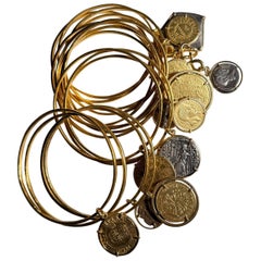 Elizabeth Taylor's Personal Gold Charm Bracelets 1960s