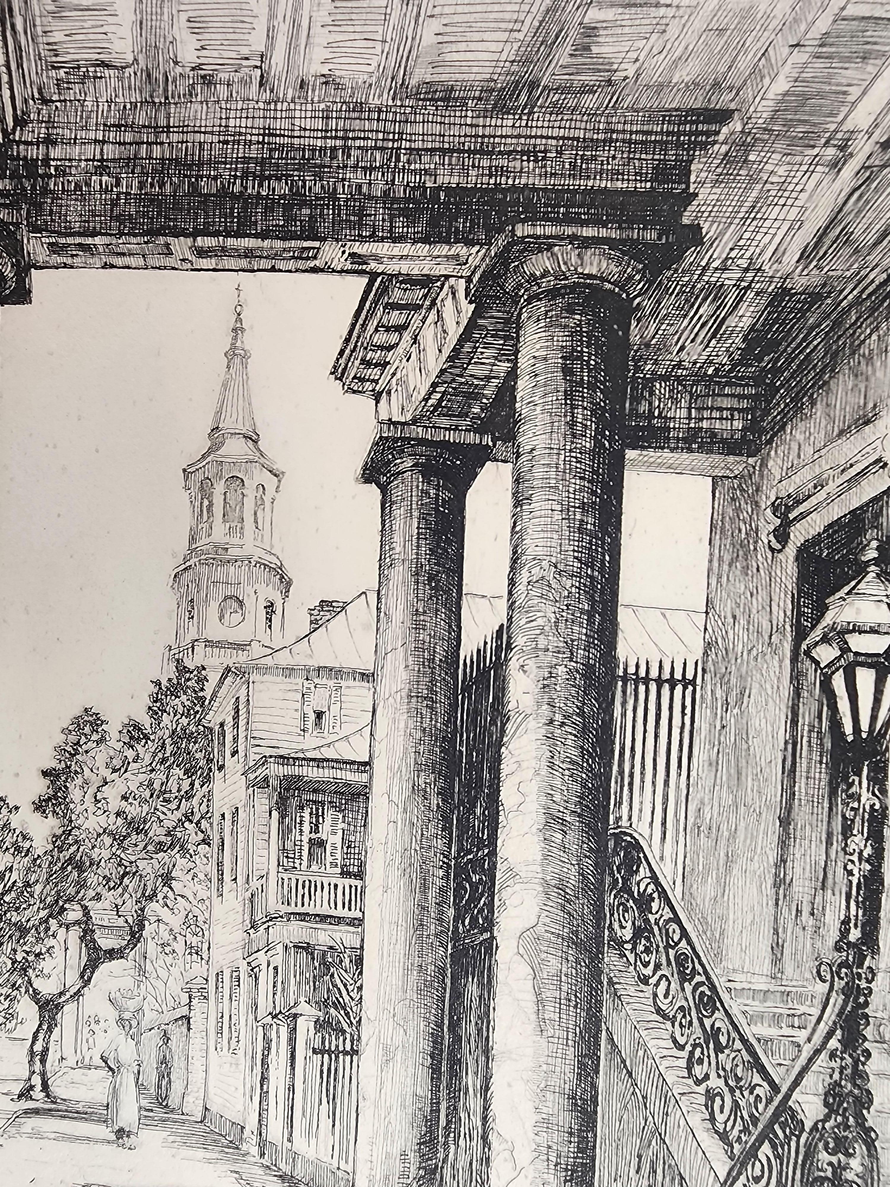Looking Up Up Meeting Street - Charleston en vente 2