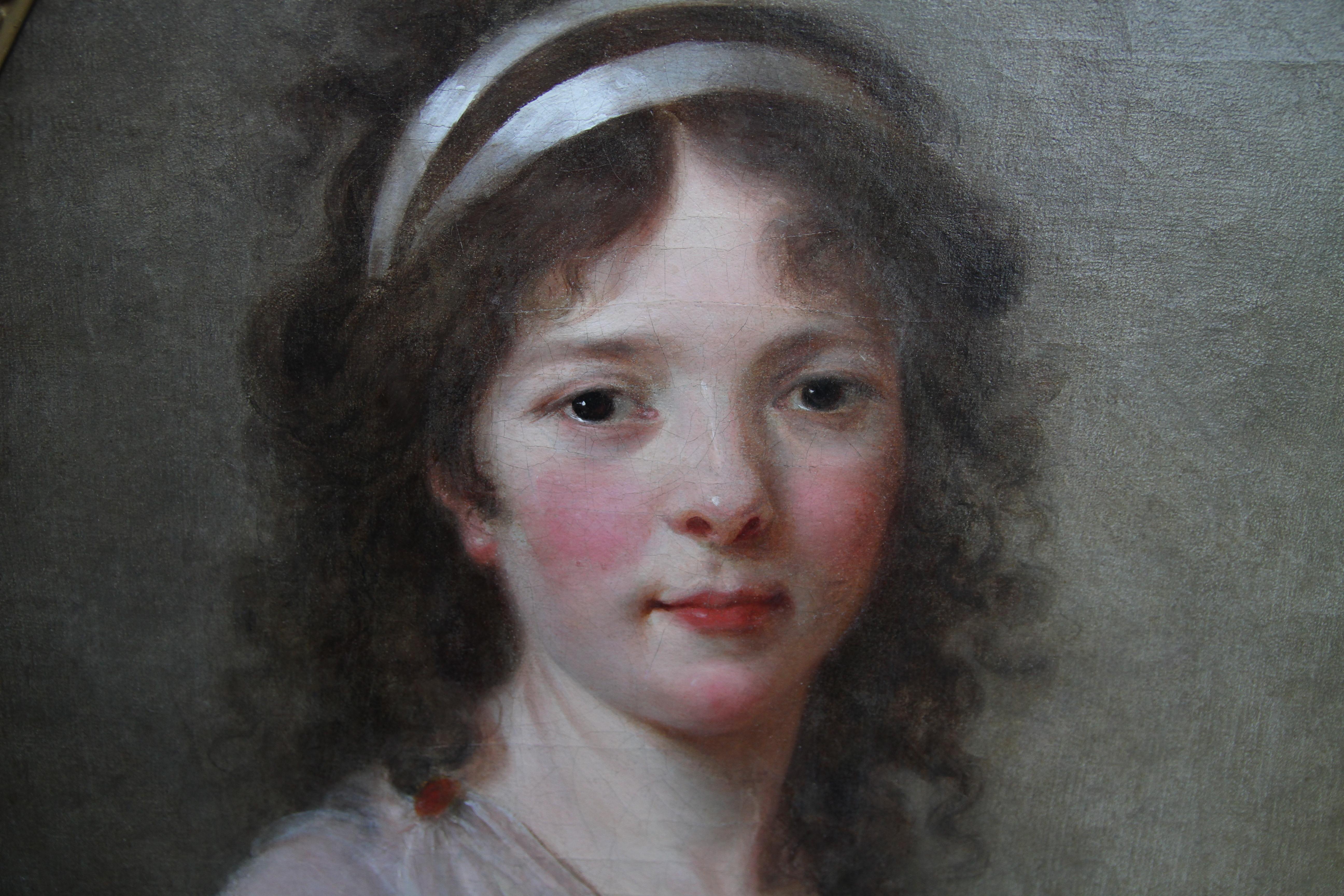 Porträt von Madam van Robais – Französisches Ölgemälde eines alten Meisters aus dem 18. Jahrhundert im Angebot 1