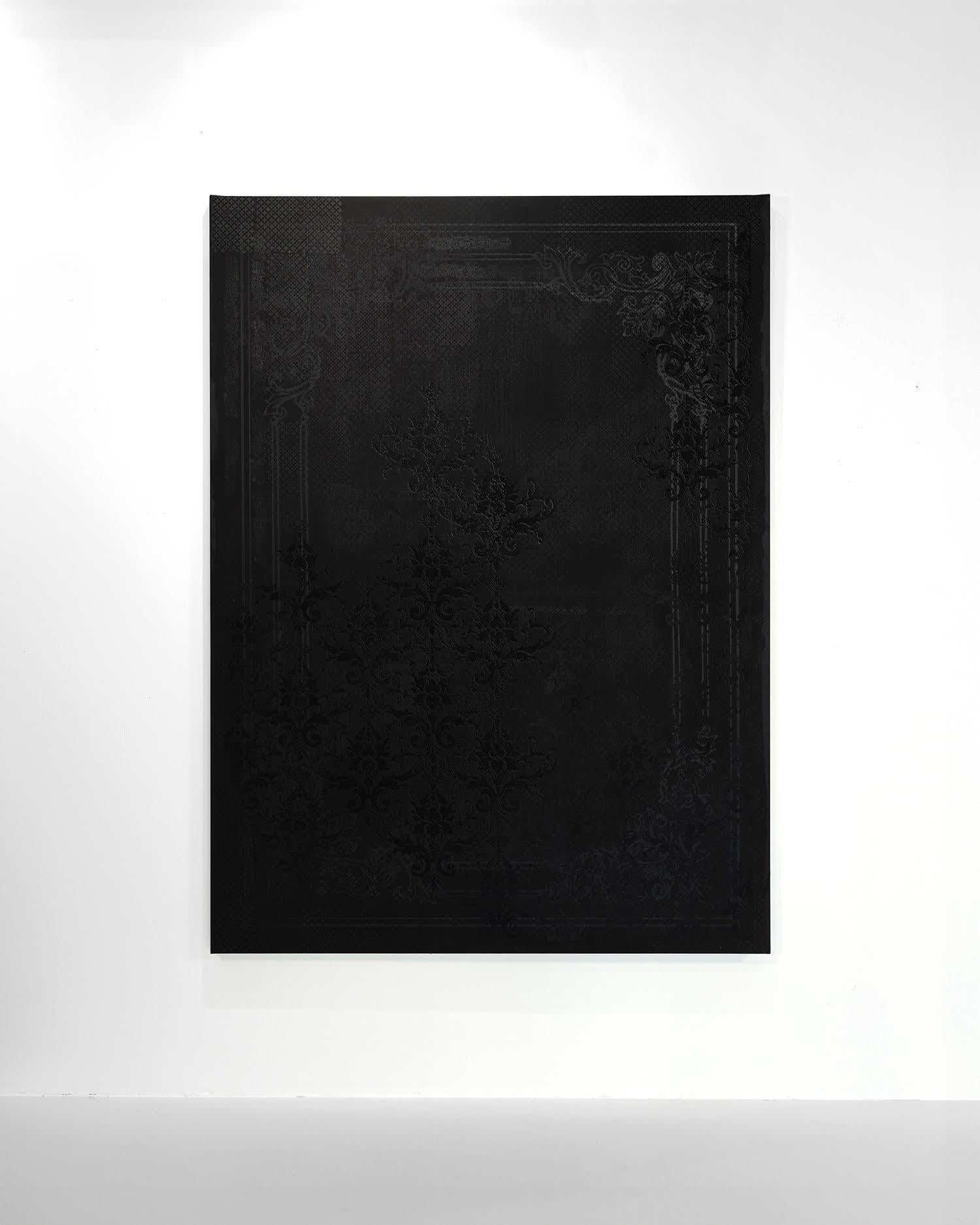 Untitled (Black) - Painting by Elizabeth Waggett