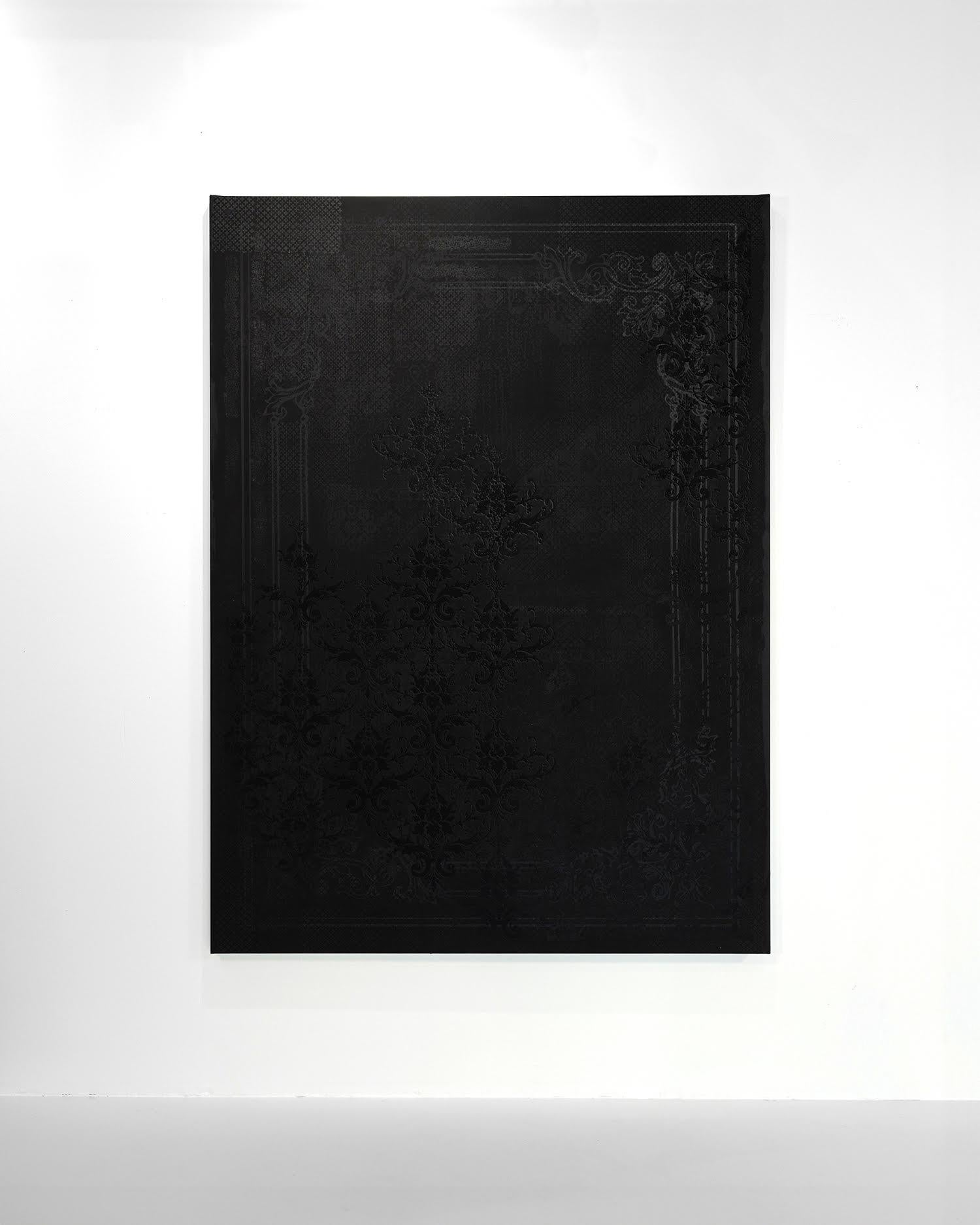 Sin título (Negro) - Painting de Elizabeth Waggett