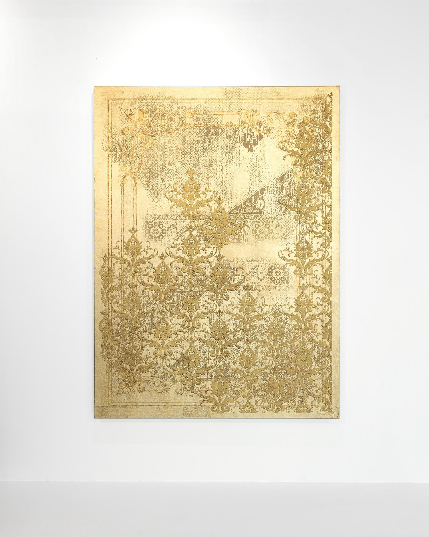 Untitled (Gold) - Painting by Elizabeth Waggett
