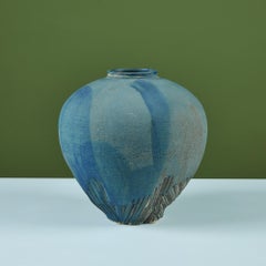 Elizabeth Woolrych Tapered Blue Glazed Vase