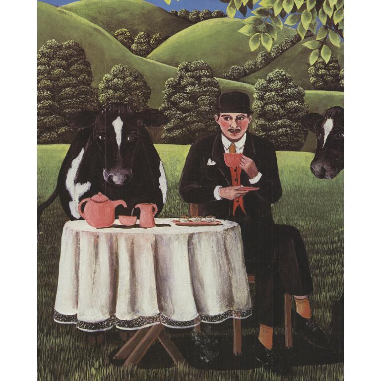 Liz Wright „Tea Break“ 1980- Poster, Liz Wright im Angebot 1