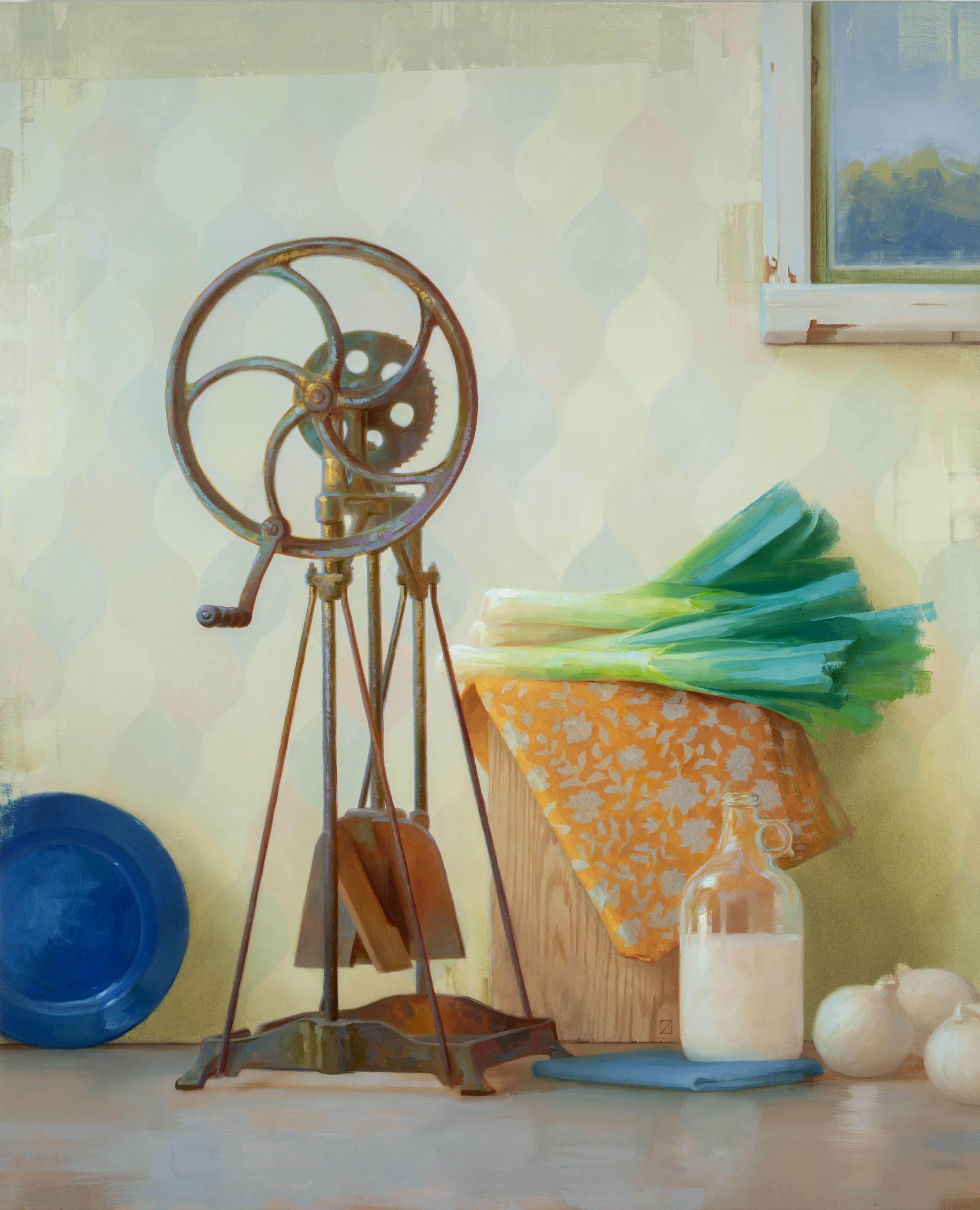 "Butter" Original Interieur Still-Leben Realist Ölgemälde