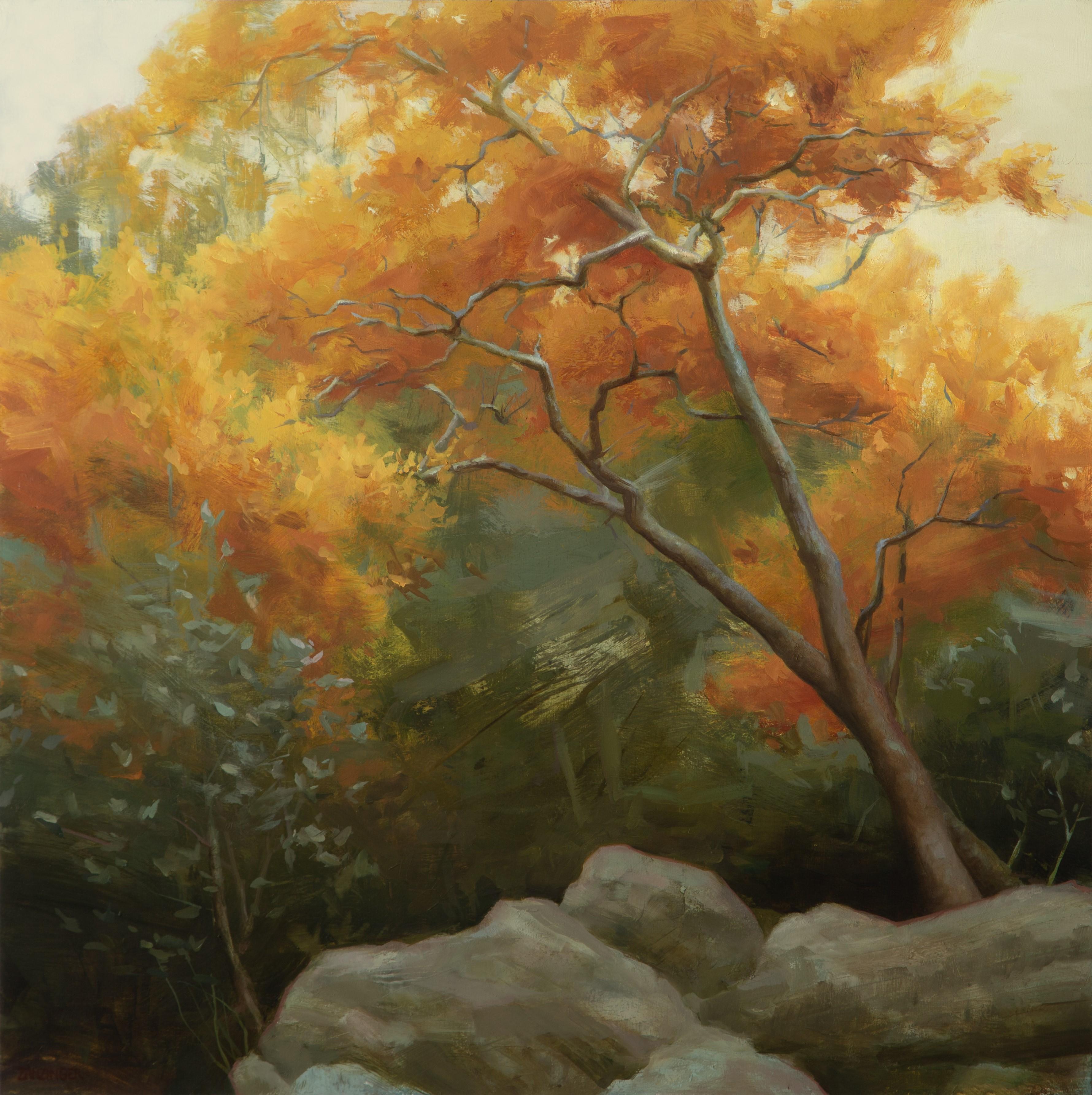 Elizabeth Zanzinger Landscape Painting - November, Oil Painting