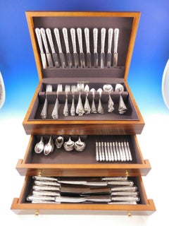 Elizabethan by Garrard & Co English Sterling Silver Flatware Set Service 164 Pcs