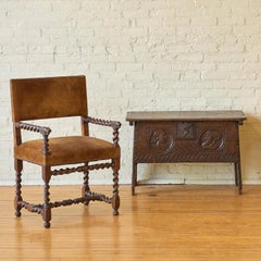 Elizabethan Period Carved Oak Marriage Chest
