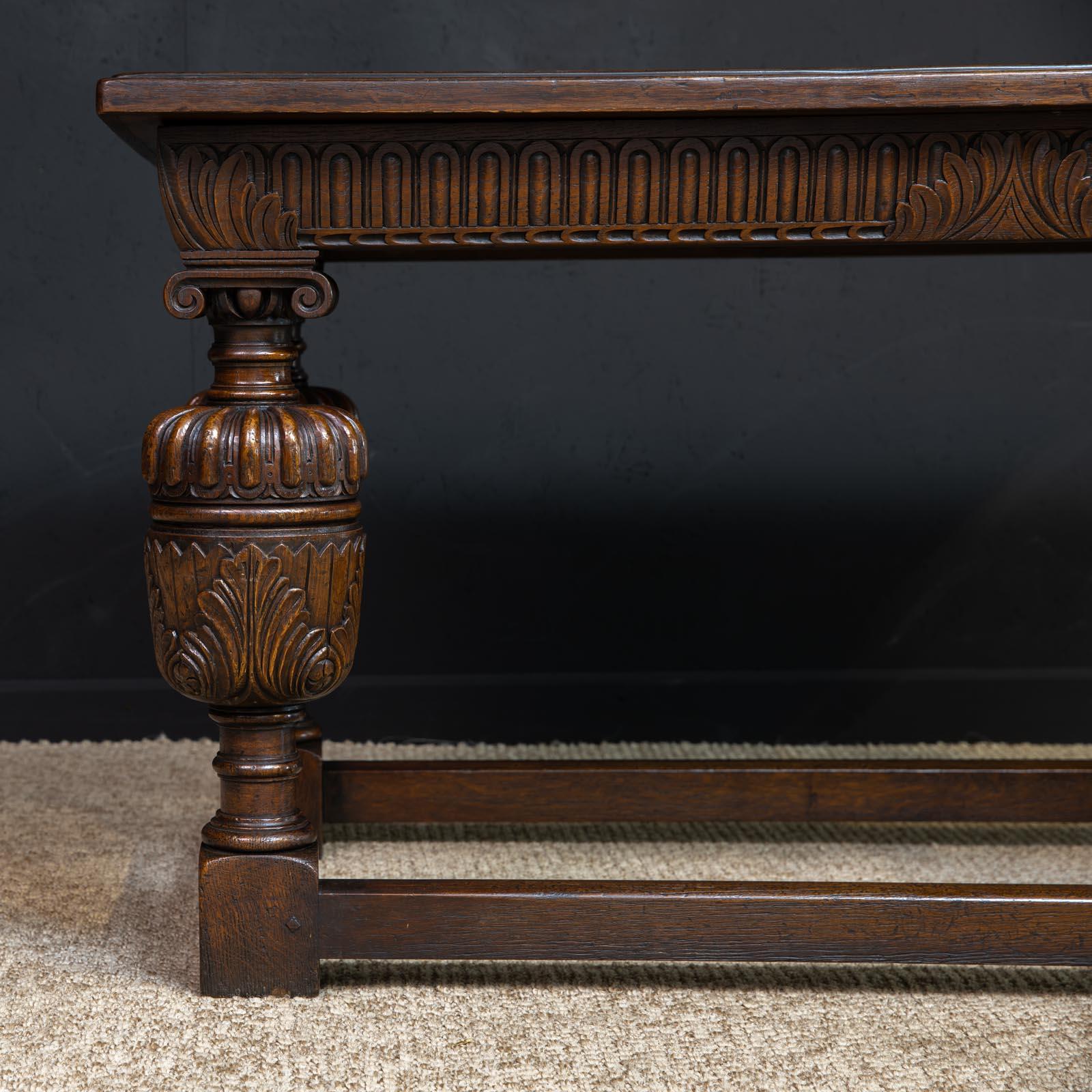 Elizabethan Style Oak Refectory Table 10