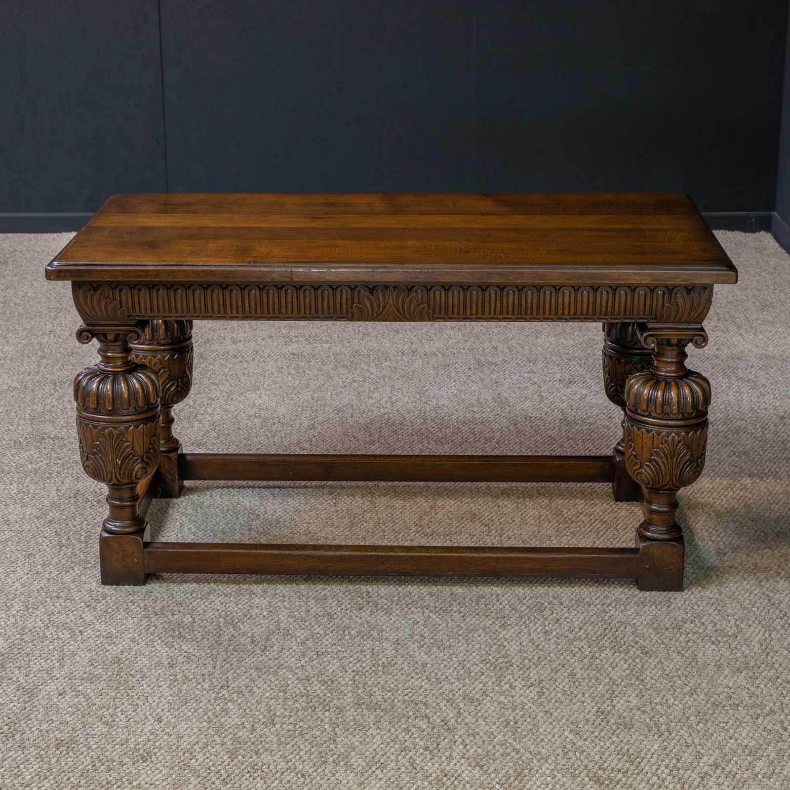 Elizabethan Style Oak Refectory Table 2