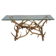Elk 
Mule Deer Antler Sofa Table by The Peak Antler