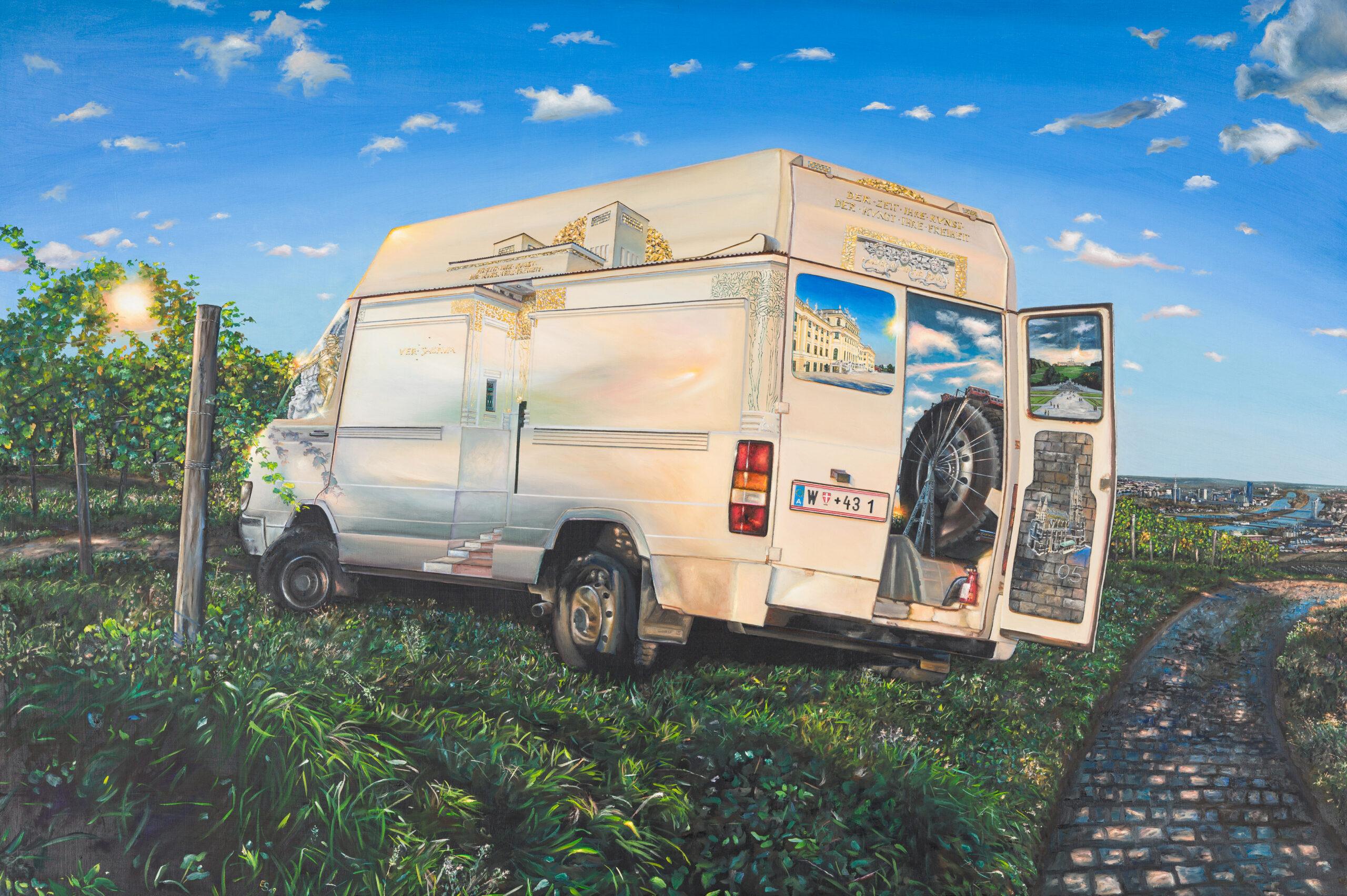 Landscape Painting di Elke Schönberger - Wien Van