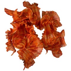 Elke Walter Plissierte Flammende Avantgarde Wickel Boa / Bolero