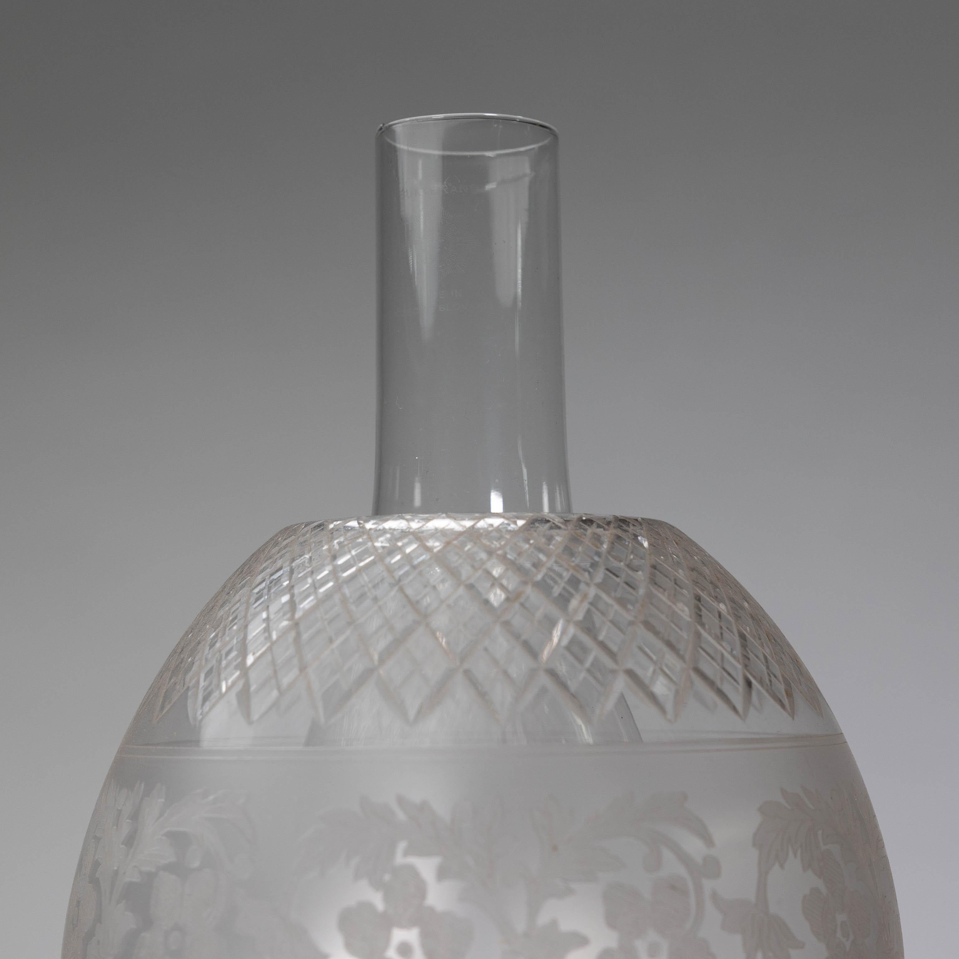 English Elkington. An exhibition quality Aesthetic Movement silver plated oil lamp