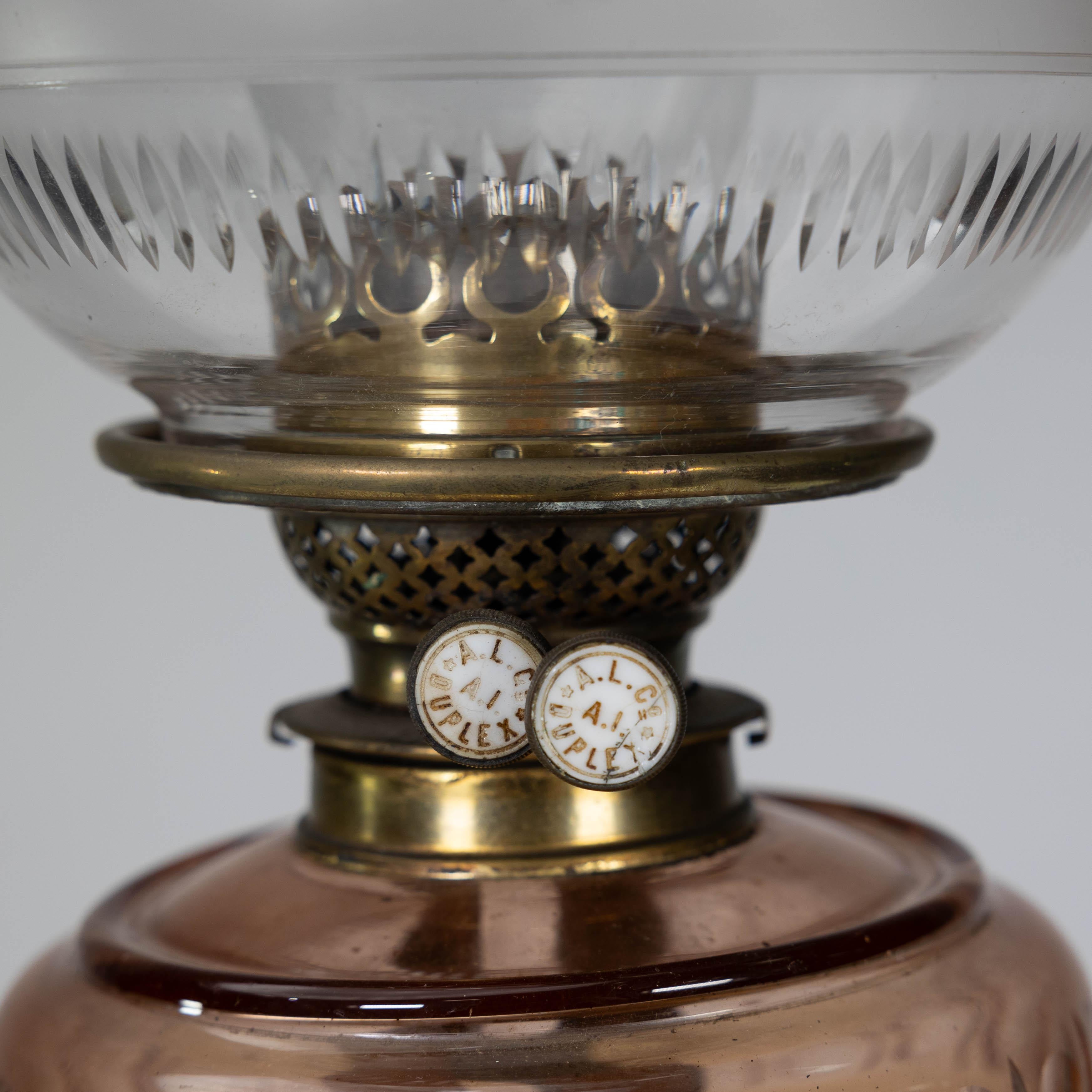 19th Century Elkington. An exhibition quality Aesthetic Movement silver plated oil lamp