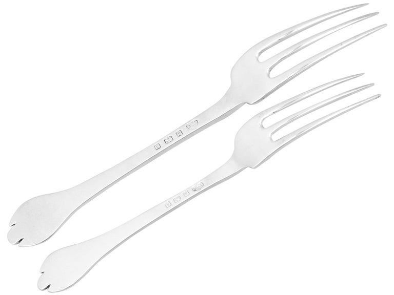 Elkington and Co Ltd Antique Sterling Silver Canteen of Cutlery