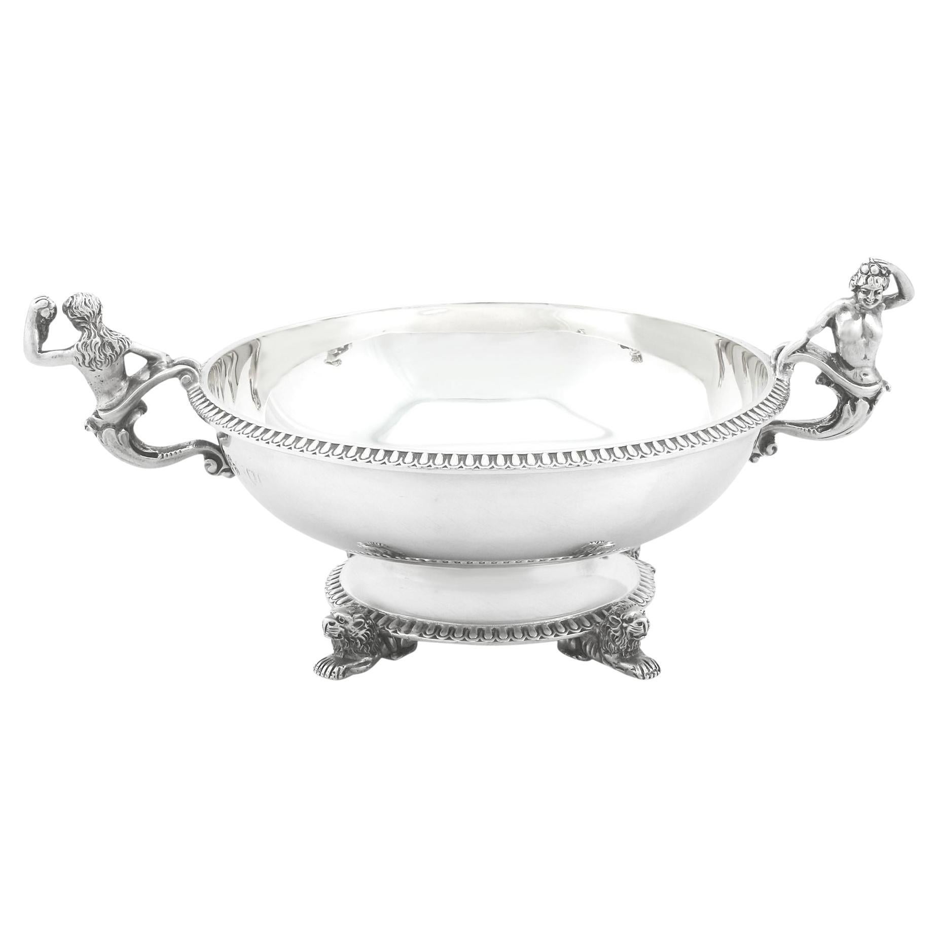 Elkington & Co. Ltd Antique Victorian Sterling Silver Sugar / Bon Bon Bowl For Sale