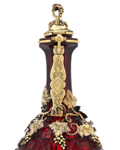 Elkington & Co. Ruby Glass Decanter