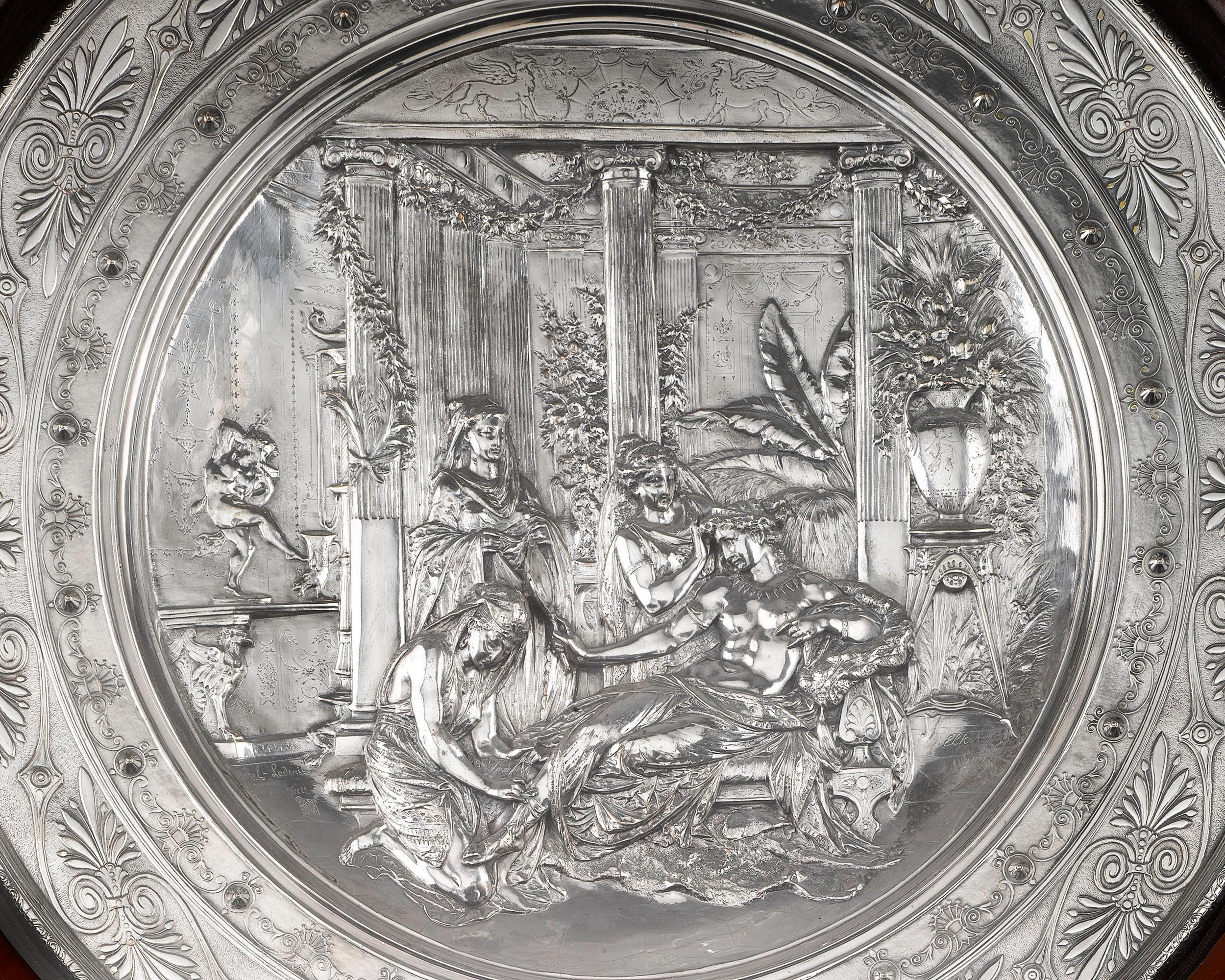 Other Elkington & Co. Silverplate Charger by Morel-Ladeuil For Sale