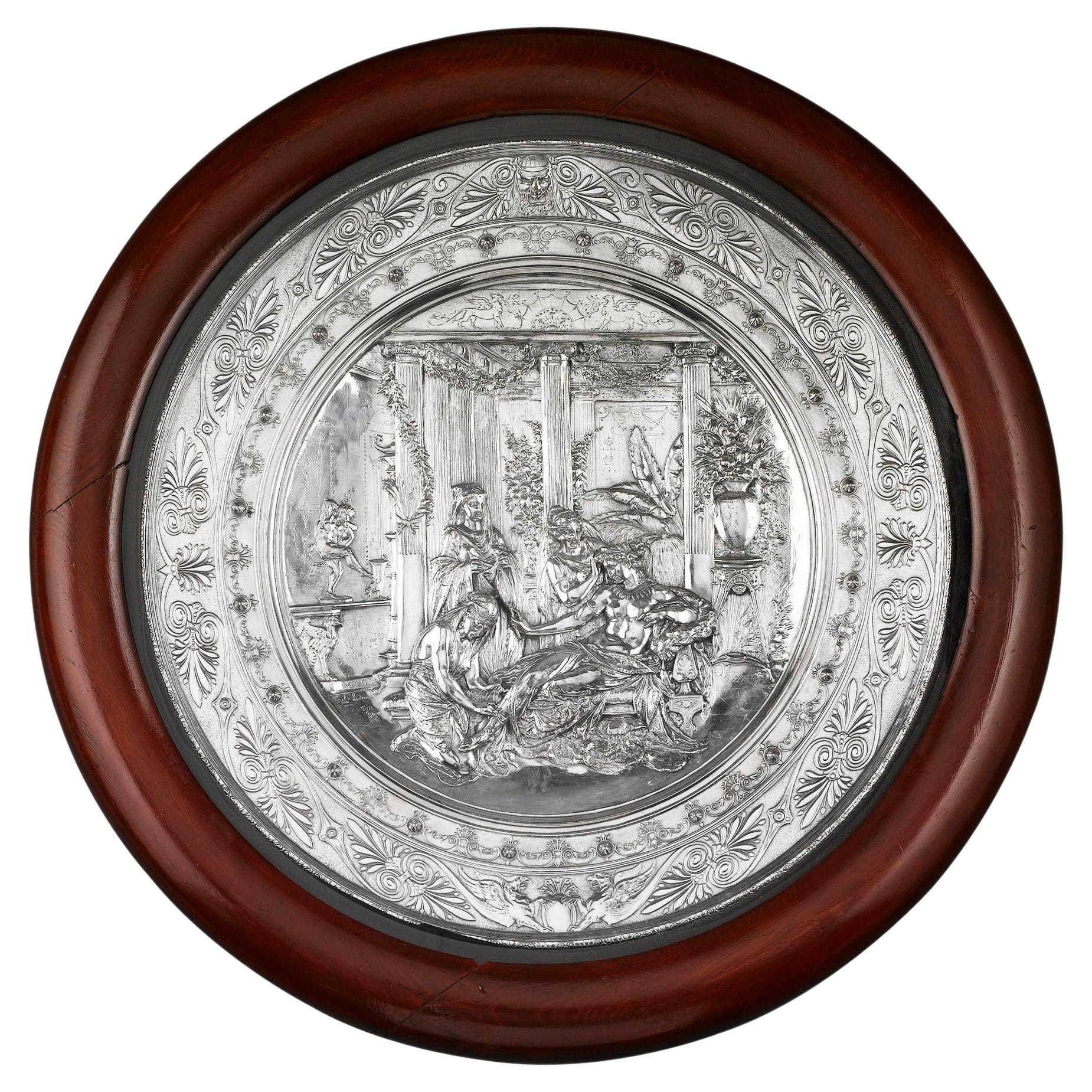 Elkington & Co. Silverplate Charger by Morel-Ladeuil For Sale