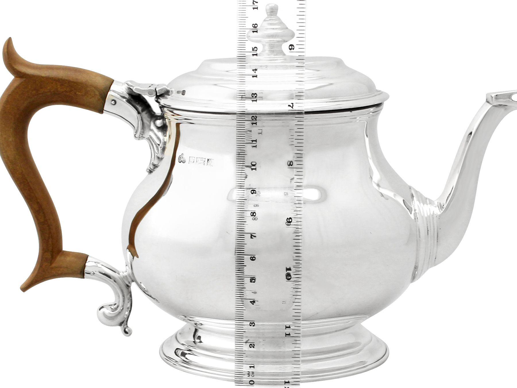 Elkington & Co. Vintage Sterling Silver Teapot For Sale 2