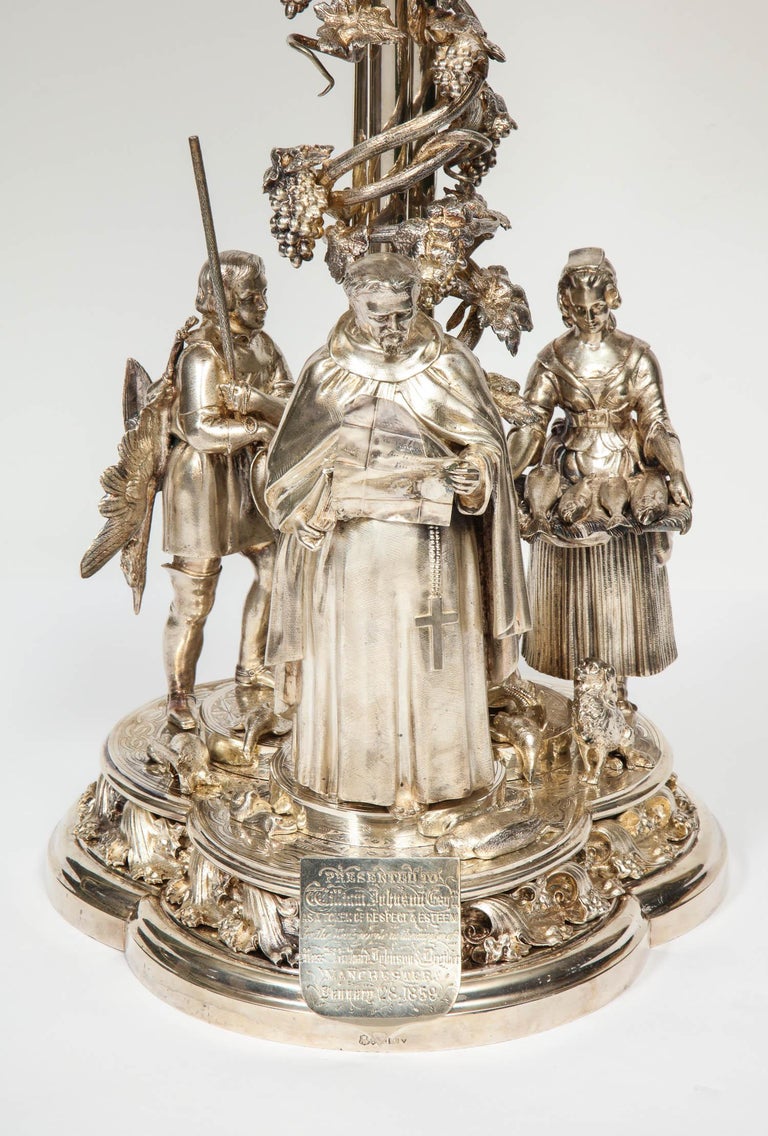 Elkington Mason & Co. a Rare, Important, & Historic Silvered Bronze Centerpiece In Good Condition For Sale In New York, NY