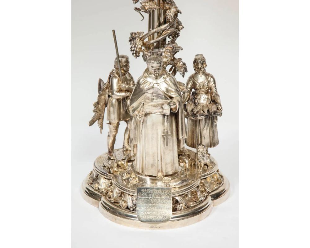 Elkington Mason & Co. a Rare, Important, & Historic Silvered Bronze Centerpiece In Good Condition For Sale In New York, NY