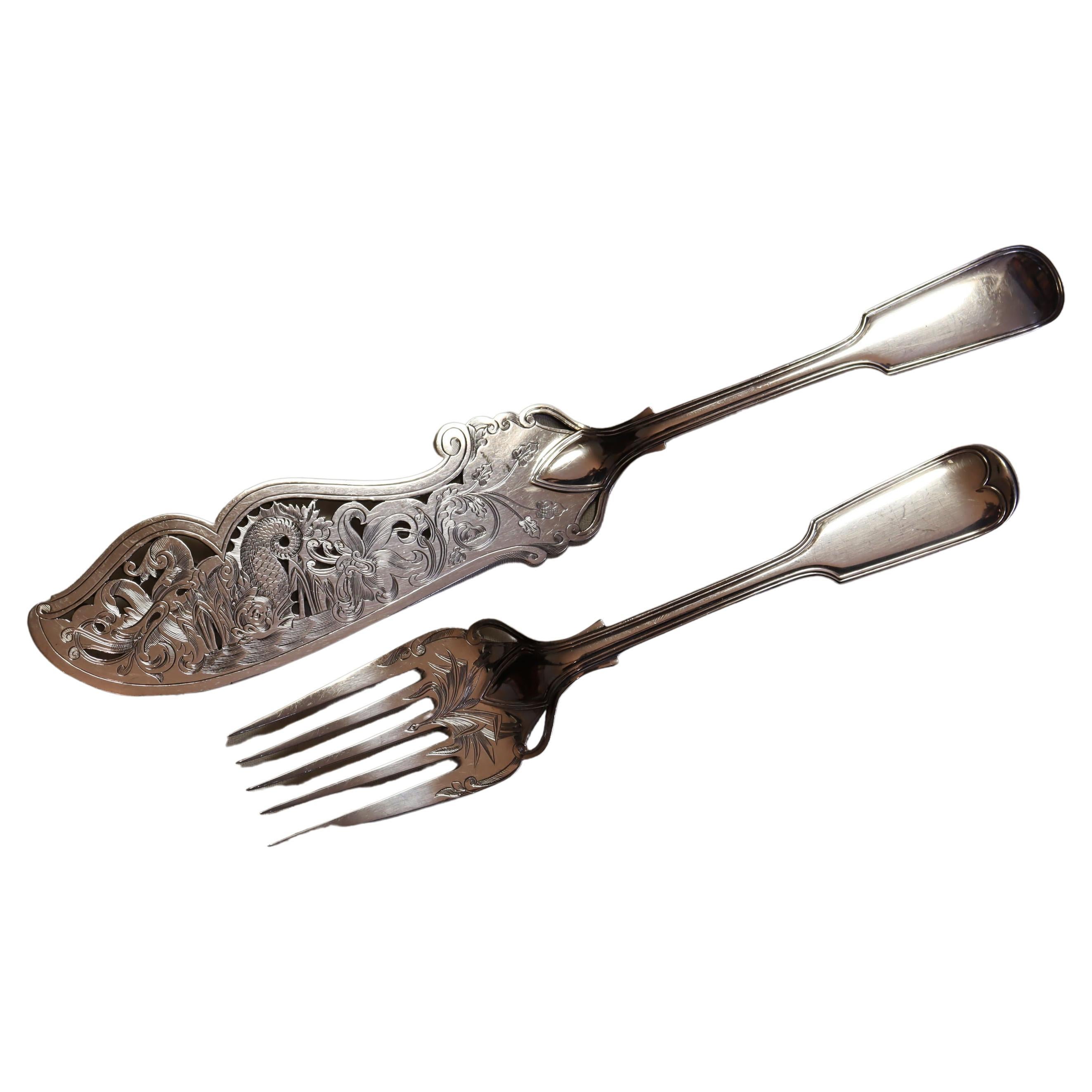 Elkington Silver Plated Fish Servers