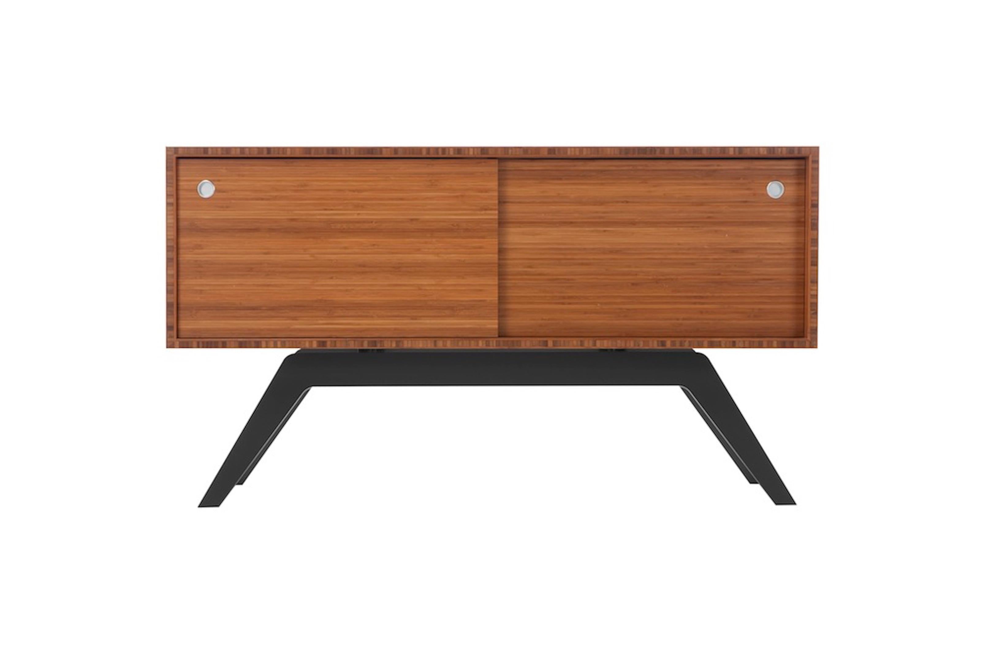 While designed for a more compact space, the Elko Credenza Small delivers enough storage capacity for your media equipment, books, clothes, dishes or whatever else you’d like to conceal. Like it’s slightly larger predecessor, the Elko Credenza Small