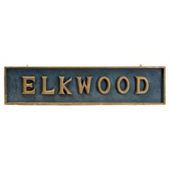 Elkwood, Late 19th Century American Trade Sign